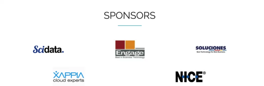 Main Sponsors Customer Experience Management 5ta Edición